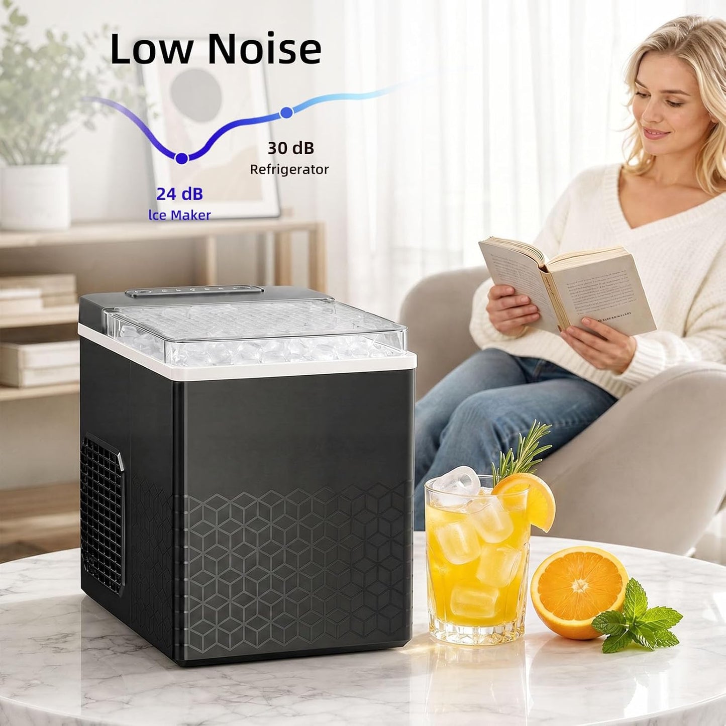 27Lbs/24H Countertop Bullet Ice Maker IM5812V