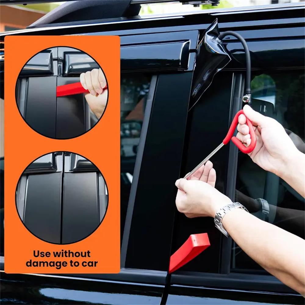 25PCS Auto Unlock Tool Kit with Air Wedge Pump, Long Reach Grabber & Car Door Repair Tools