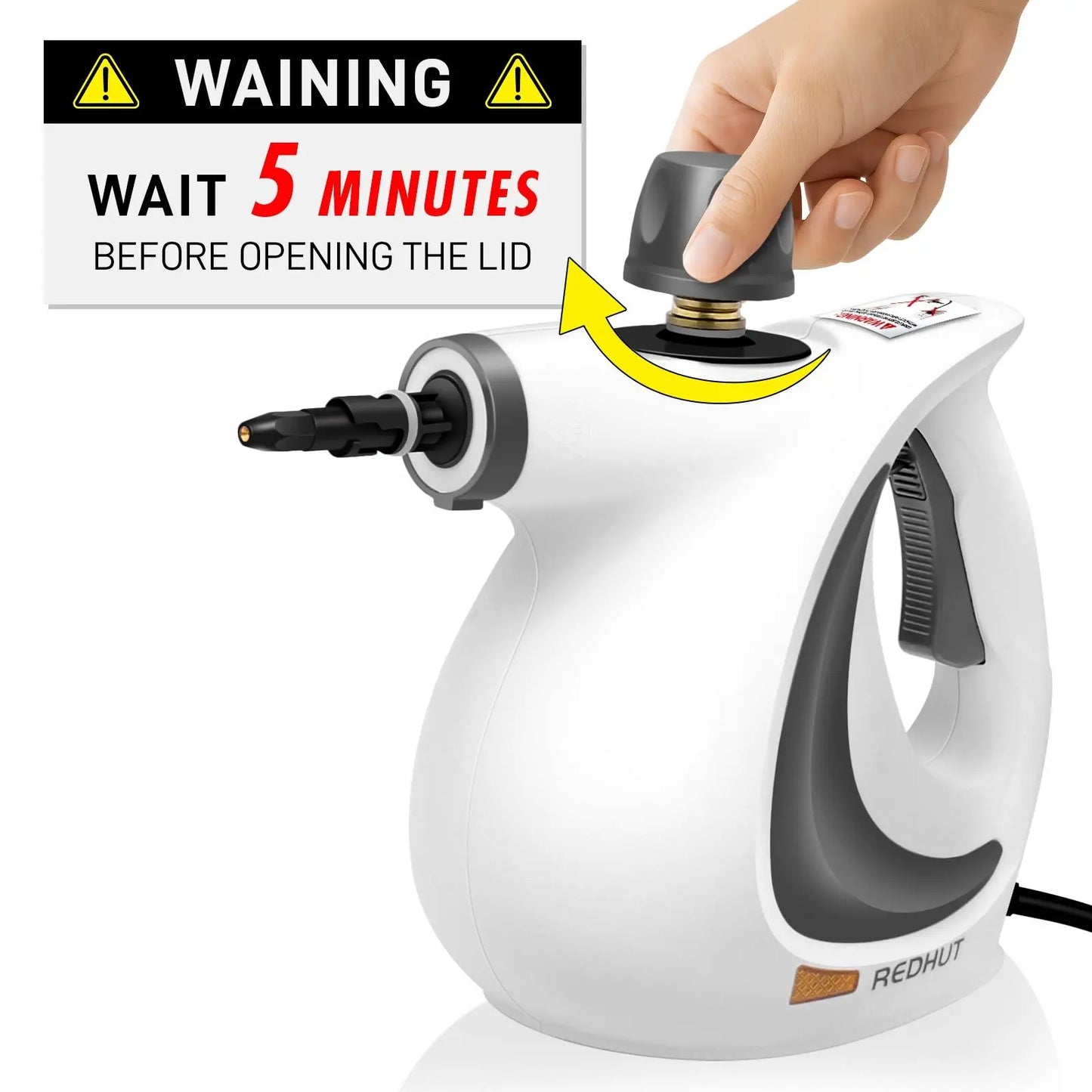12-in-1 Handheld Steam Cleaner – Powerful Chemical-Free Multi-Surface Steamer for Kitchen, Appliances, Car & Home Cleaning