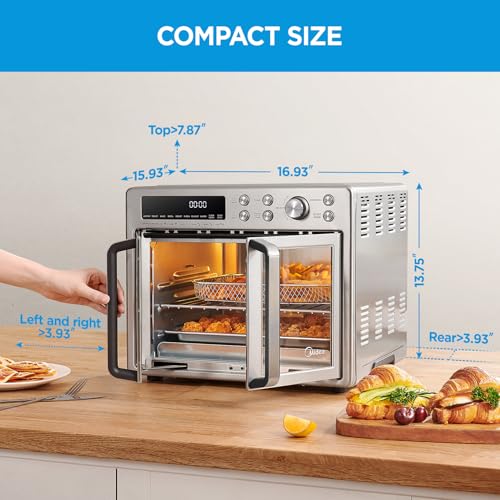 Air Fryer Toaster Oven Combo 26.4 QT 10-in-1