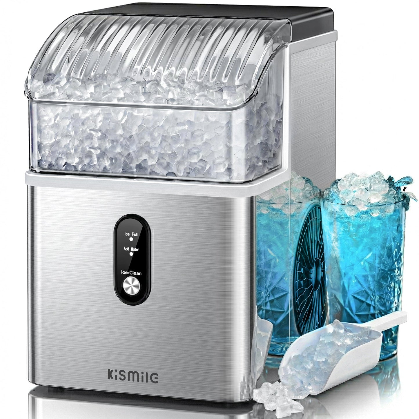 Kismile Nugget Ice Makers Countertop IM5815NB