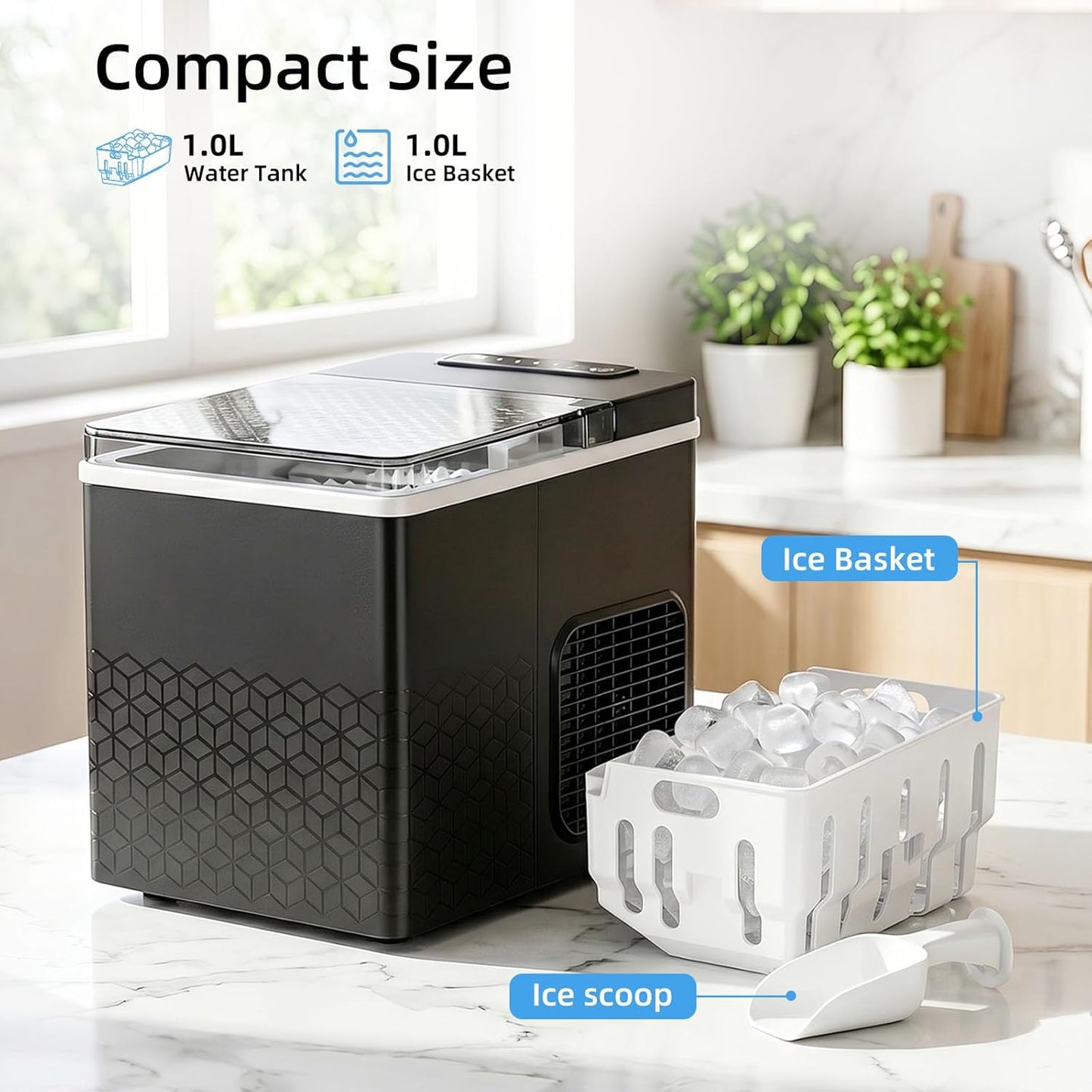 27Lbs/24H Countertop Bullet Ice Maker IM5812V