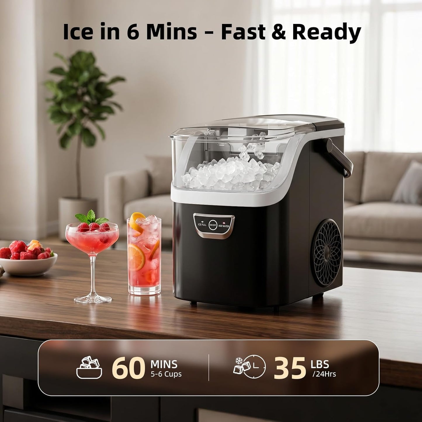 35Lbs/24H Nugget Ice Maker Countertop IM11002