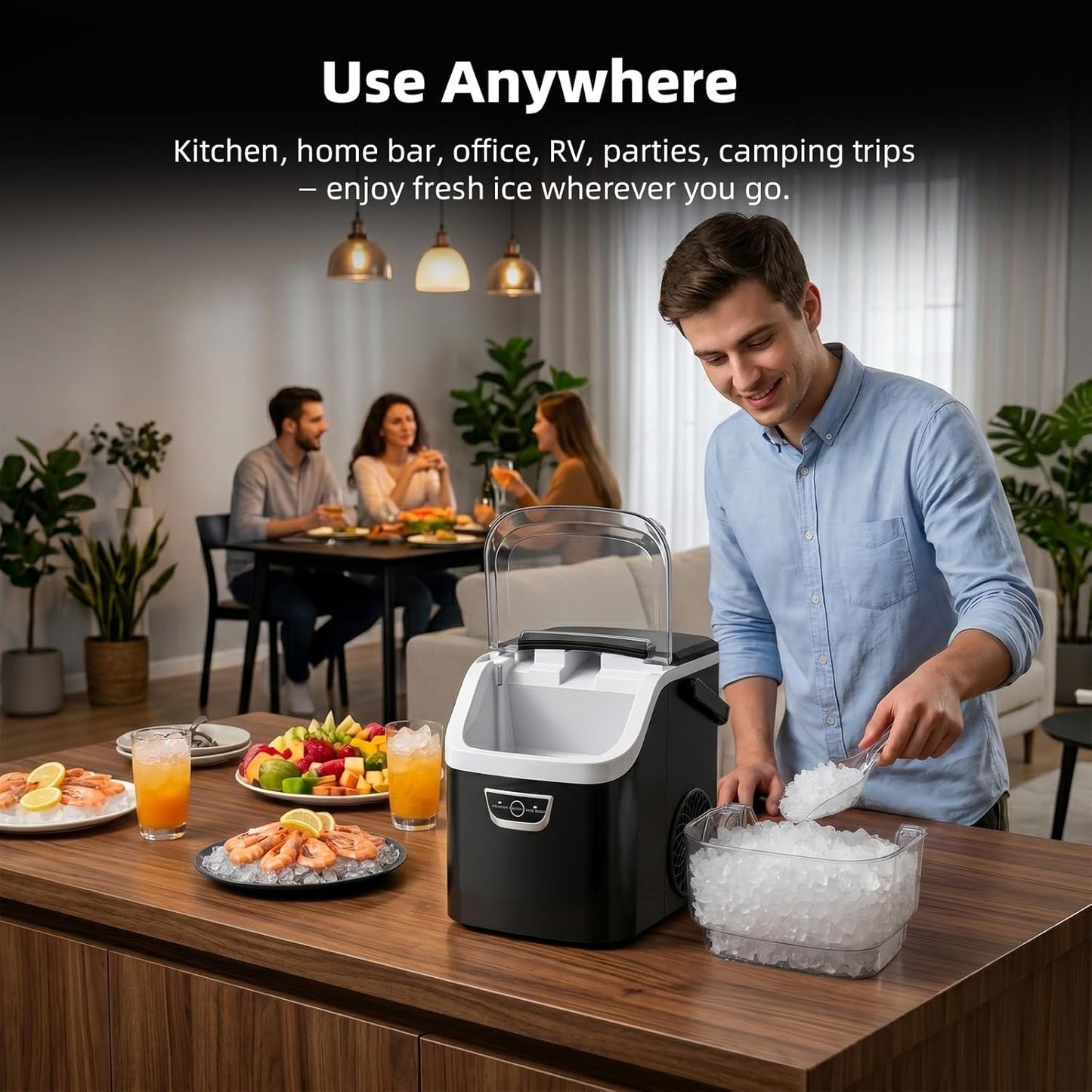 35Lbs/24H Nugget Ice Maker Countertop IM11002