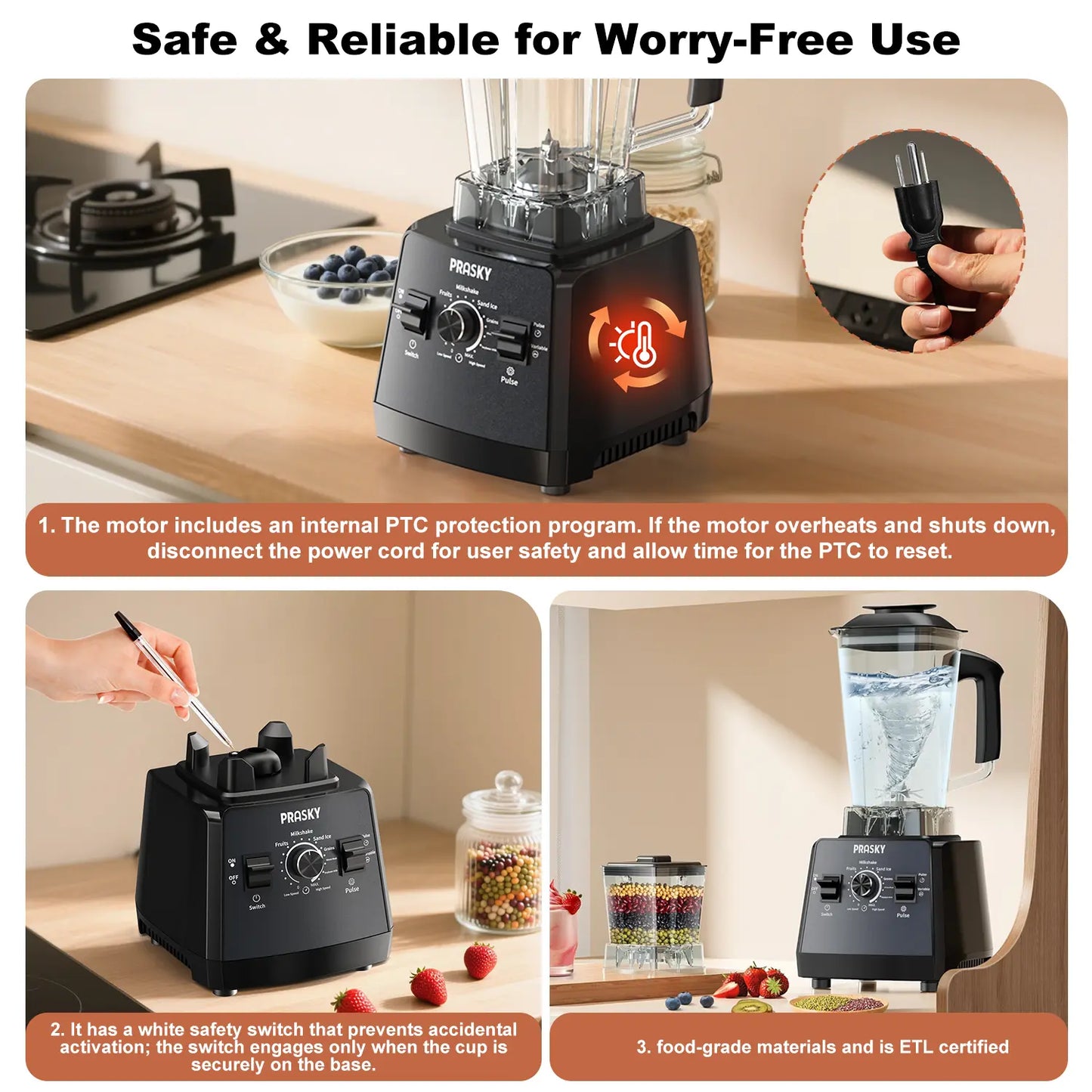 25000 RPM Professional Blender, Dual BPA-Free 68oz Jars for Shakes & Ice Crushing