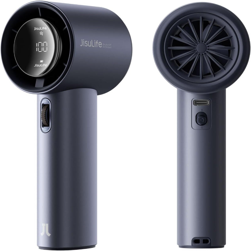 JISULIFE Handheld Fan Pro1S - Next-Gen Airflow: Up to 12h Runtime