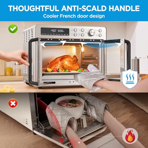 Air Fryer Toaster Oven Combo 26.4 QT 10-in-1