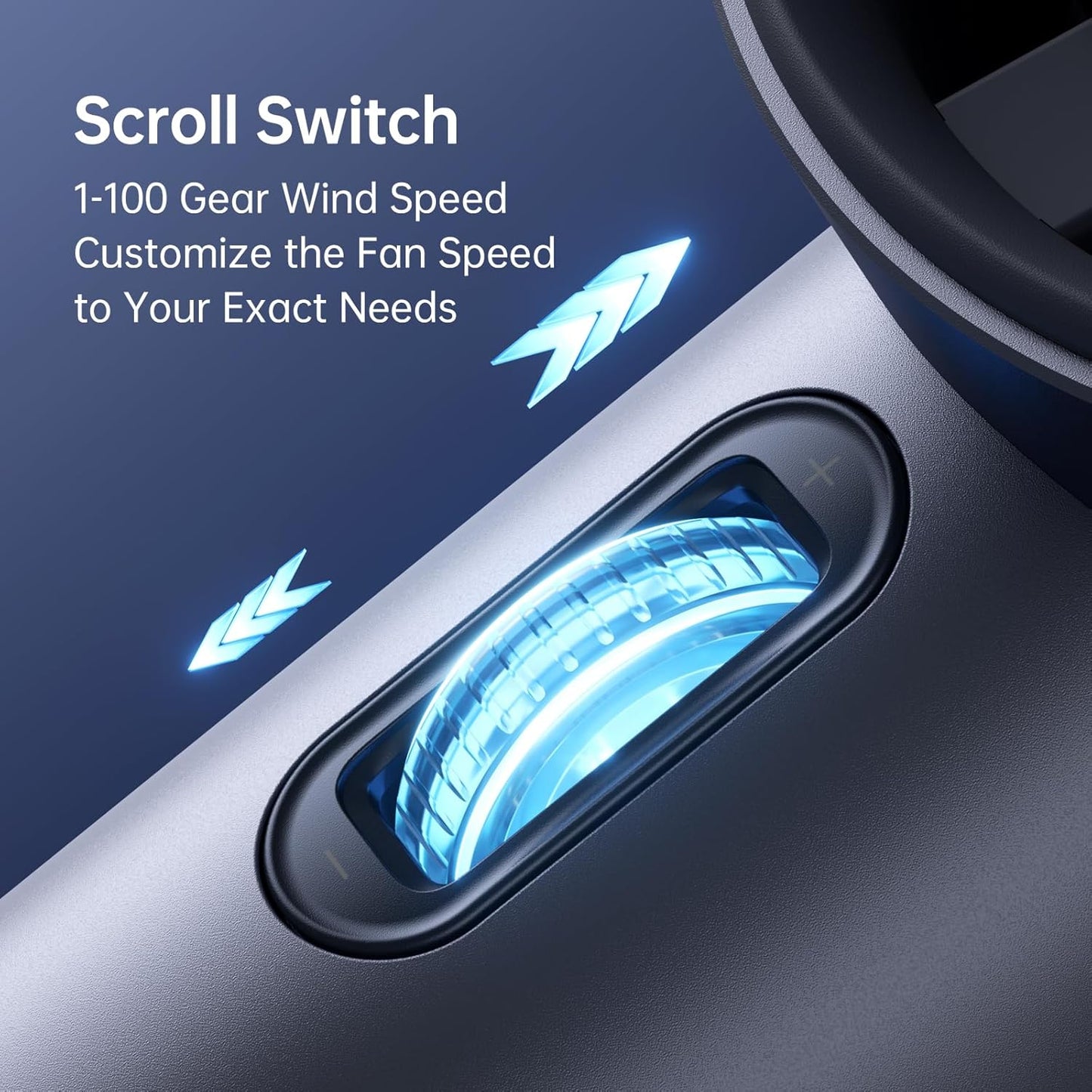 JISULIFE Handheld Fan Pro1S - Next-Gen Airflow: Up to 12h Runtime