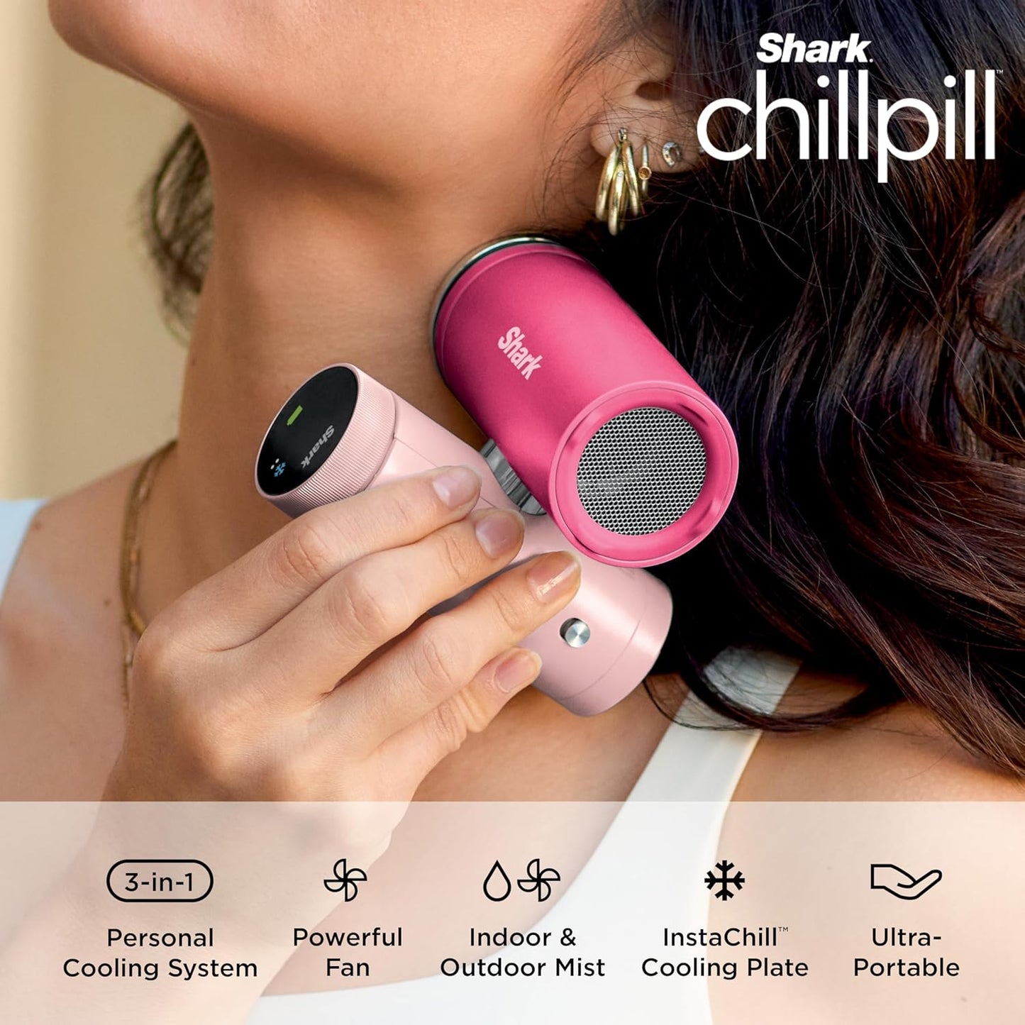 Shark ChillPill – The Only 3-in-1 Personal Cooling System with Fan