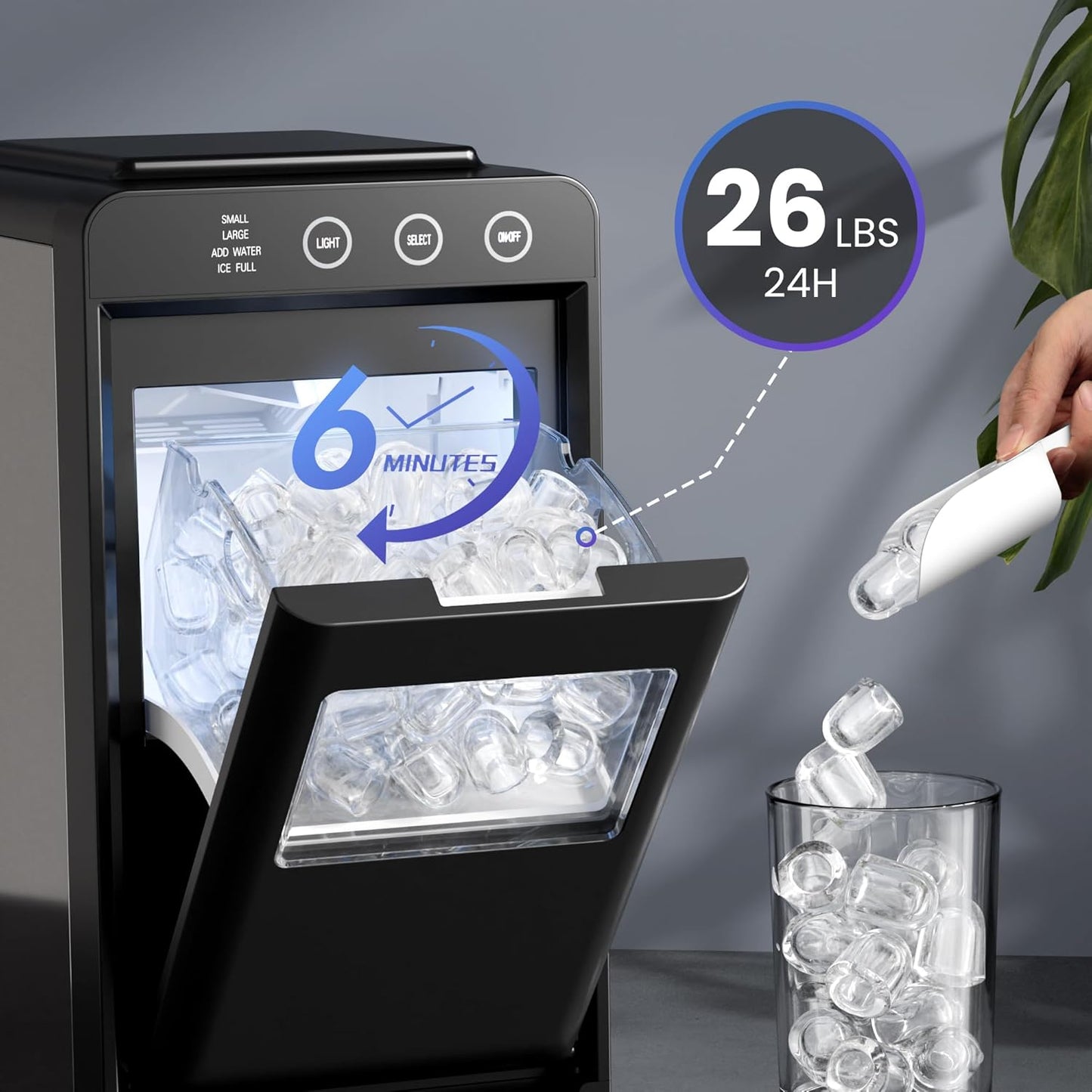 Kismile Ice Makers Countertop 58212RIM0