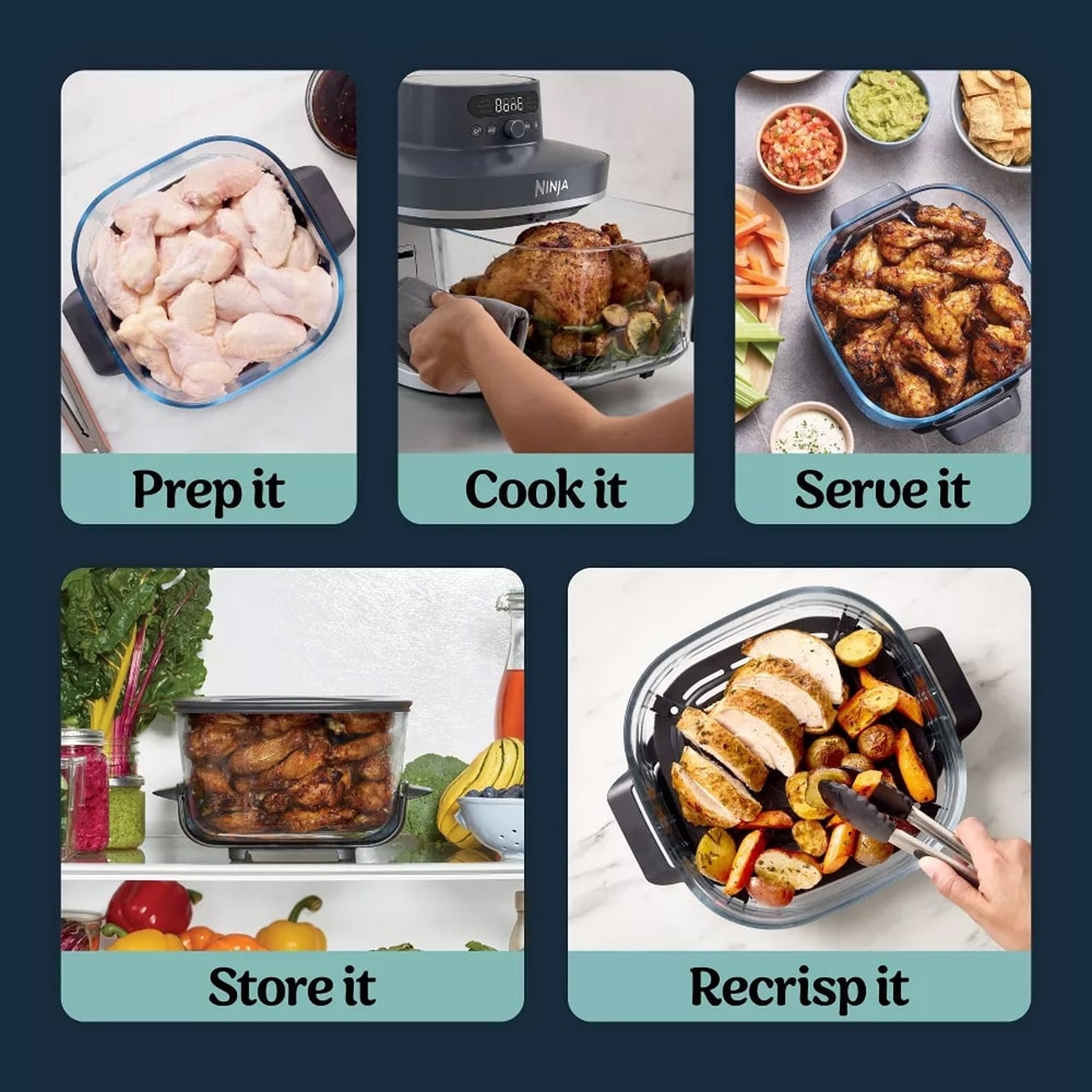 Ninja Crispi Pro 6-in-1 Glass Countertop Air Fryer - AS101