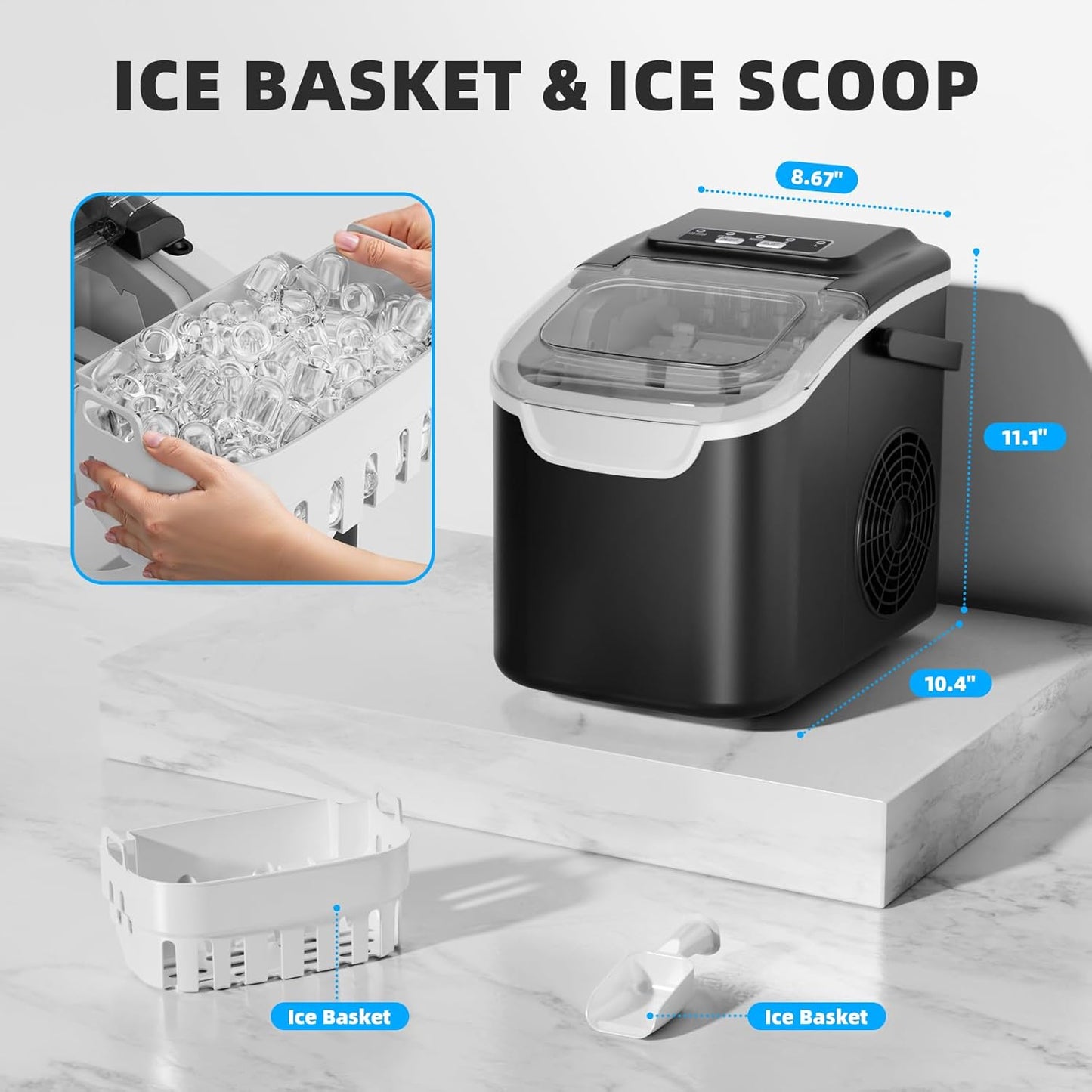 Countertop Ice Maker with Handle 58012RIM1