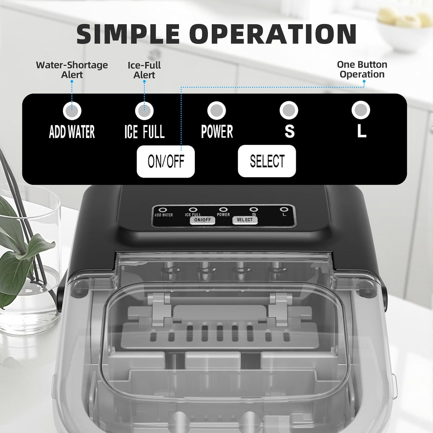 Countertop Ice Maker with Handle 58012RIM1