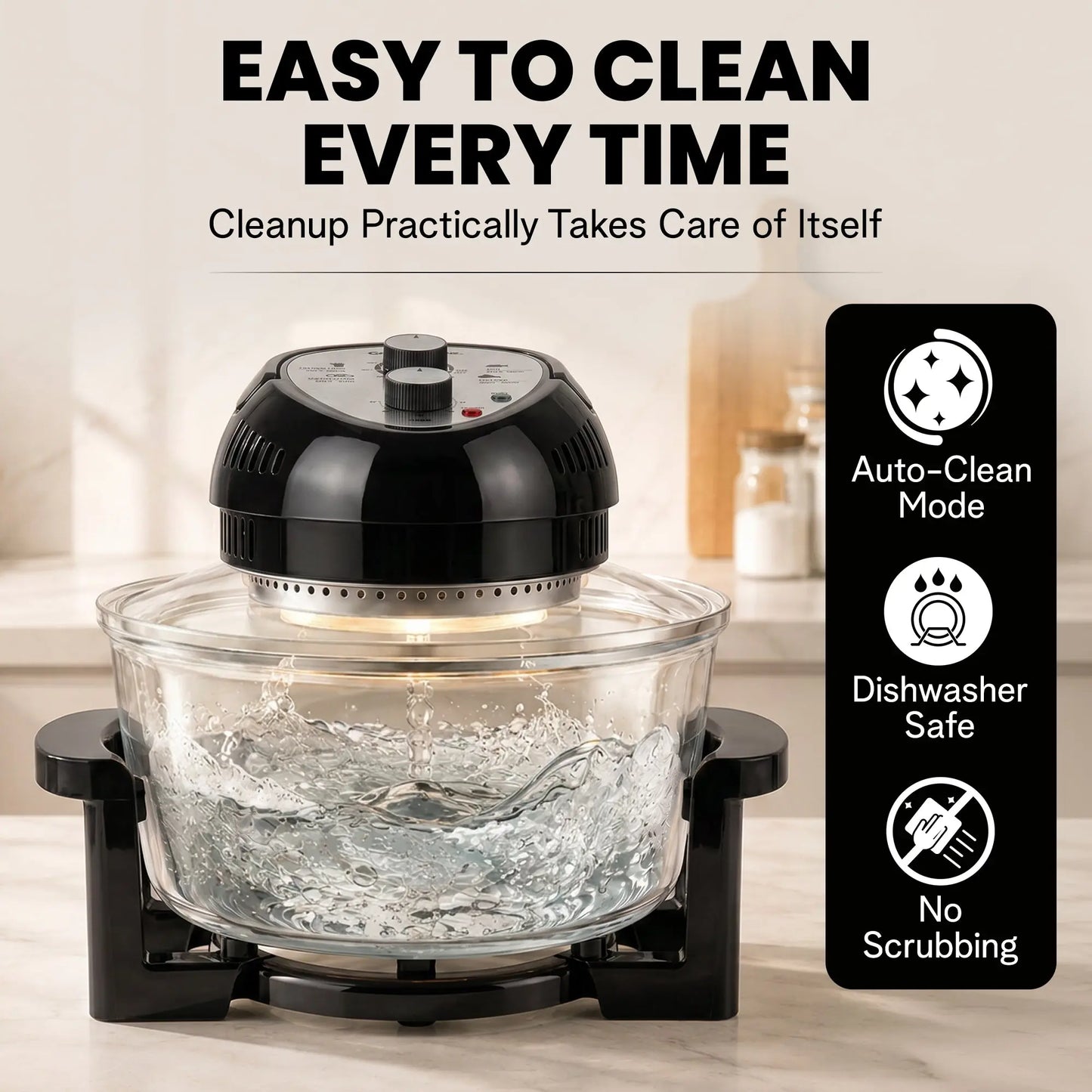 Granitestone 16 Quart Extra Large Air Fryer - Oil-Less Crispy Cooking for Healthier Meals