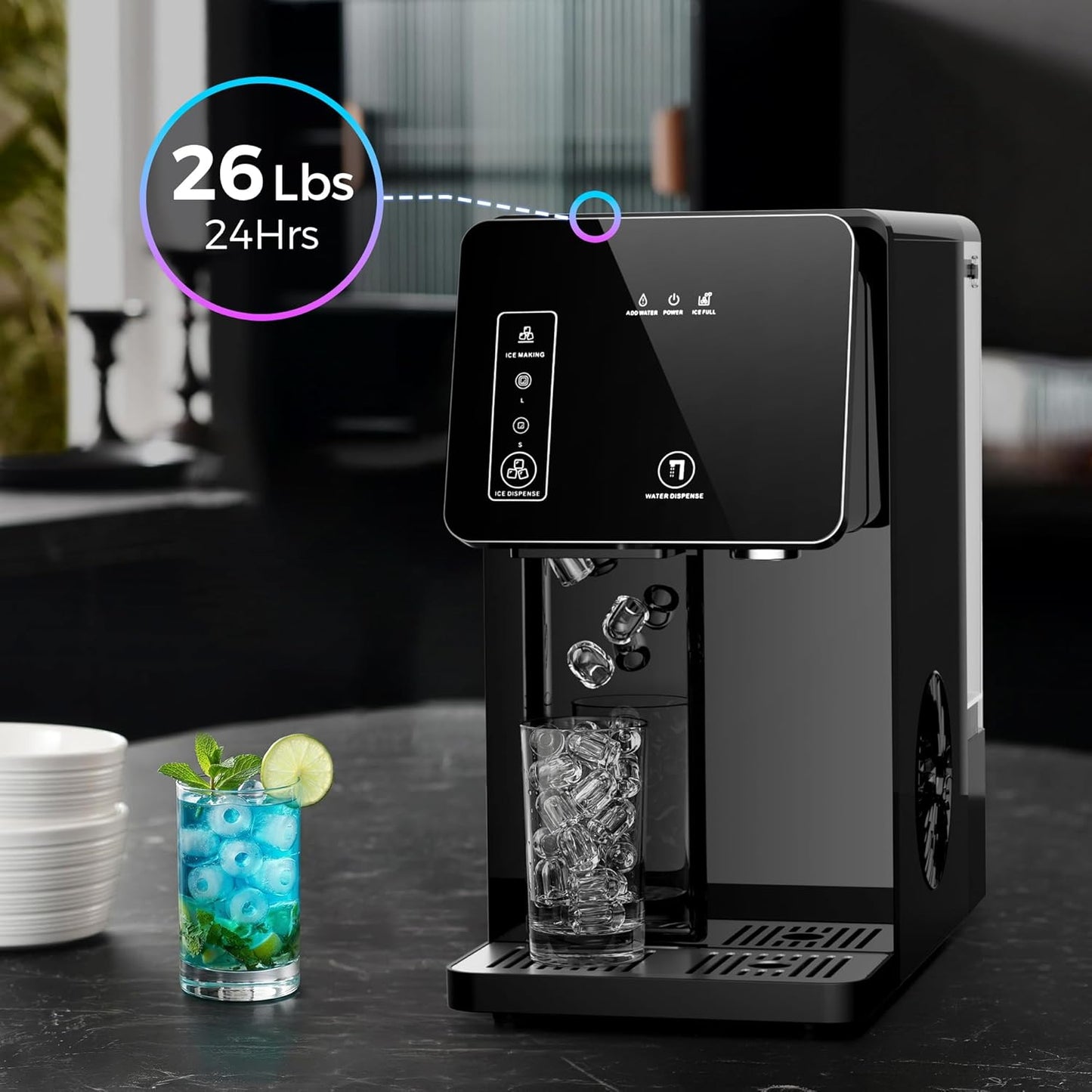 Kismile Countertop Nugget Ice Maker 58015RIM0