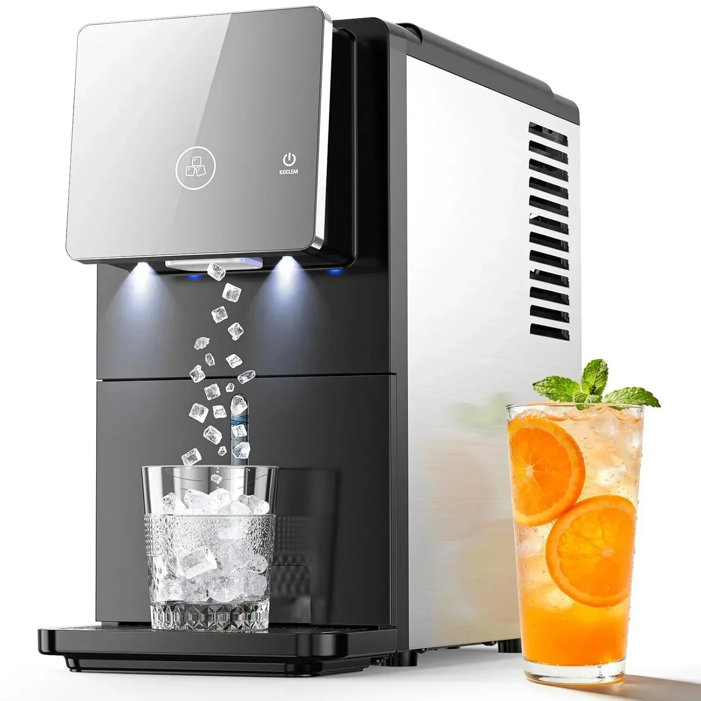 Kismile 33lbs Countertop Nugget Ice Maker 58015RIM0-BLACK