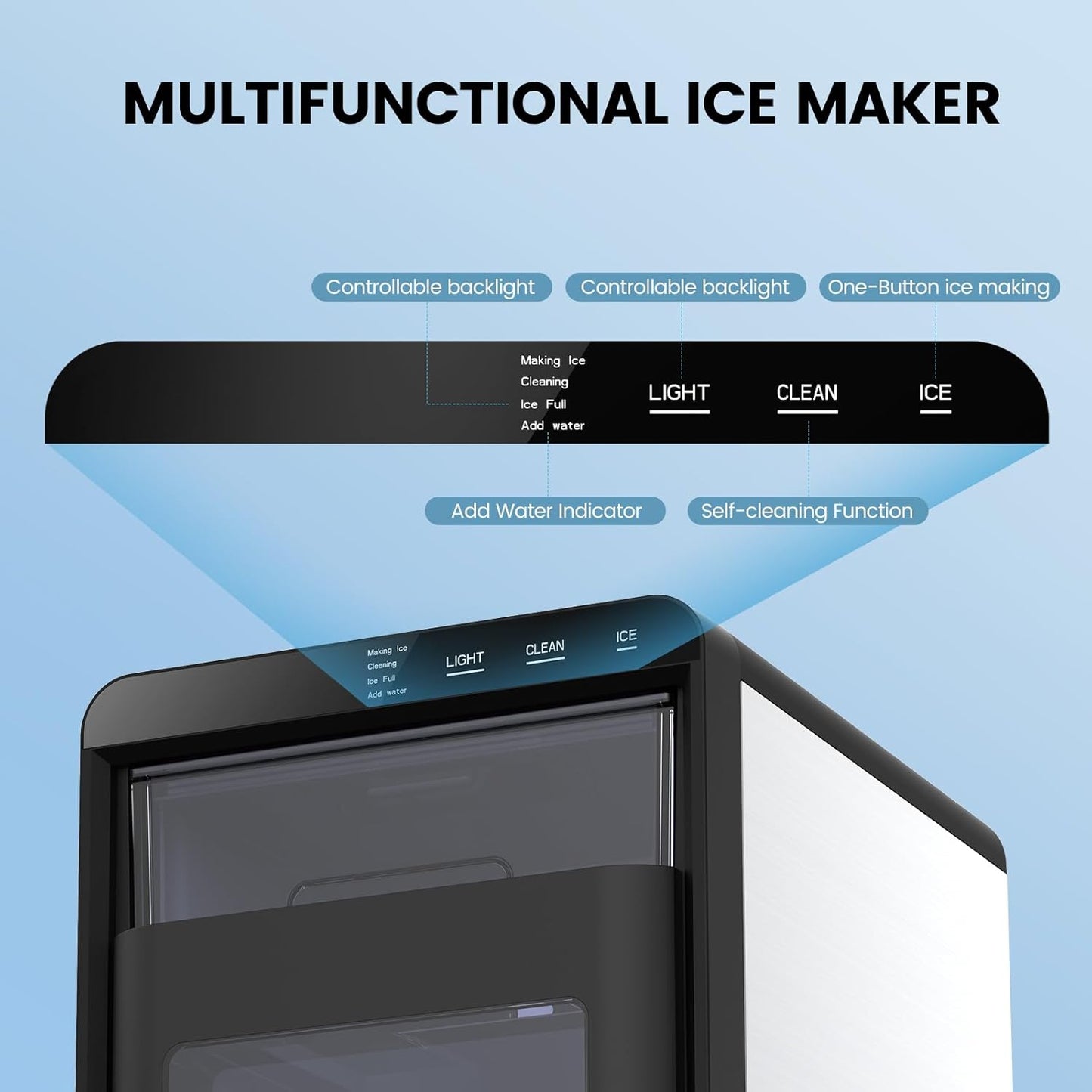 Kismile Clear Square Ice Cubes Maker 58003RIM0