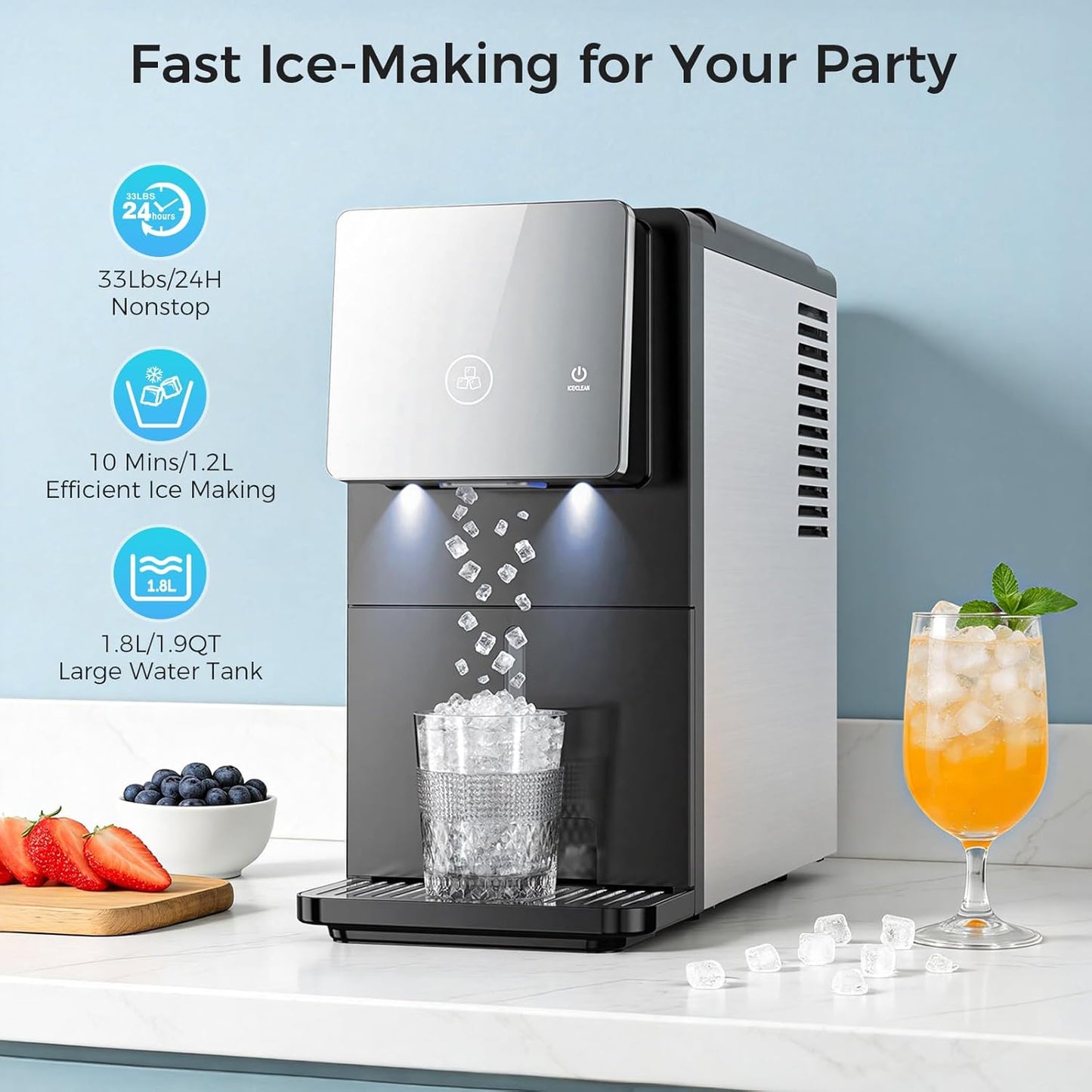 Kismile Countertop Nugget Ice Maker 58015RIM0