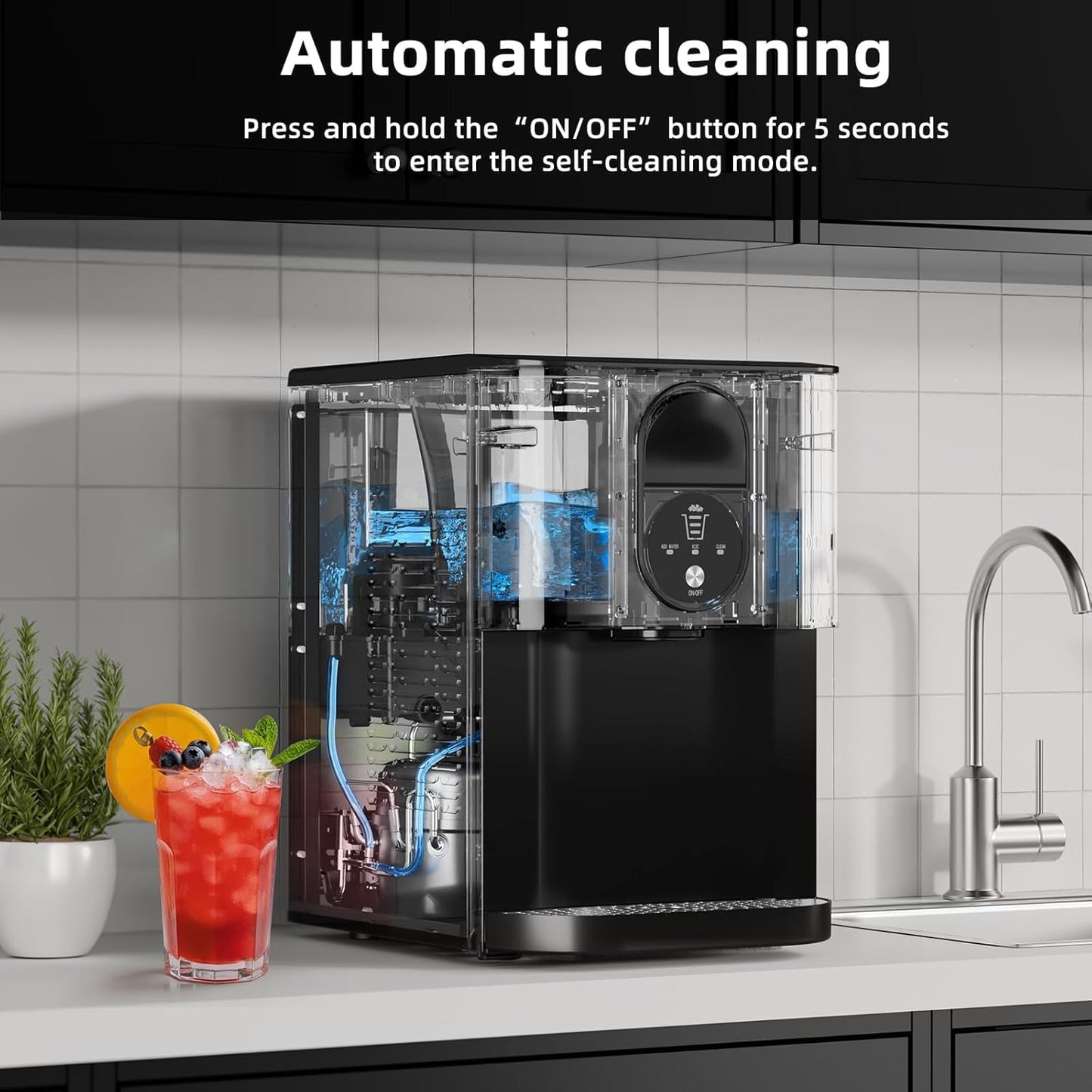 Kismile Countertop Nugget Ice Maker 58015RIM0