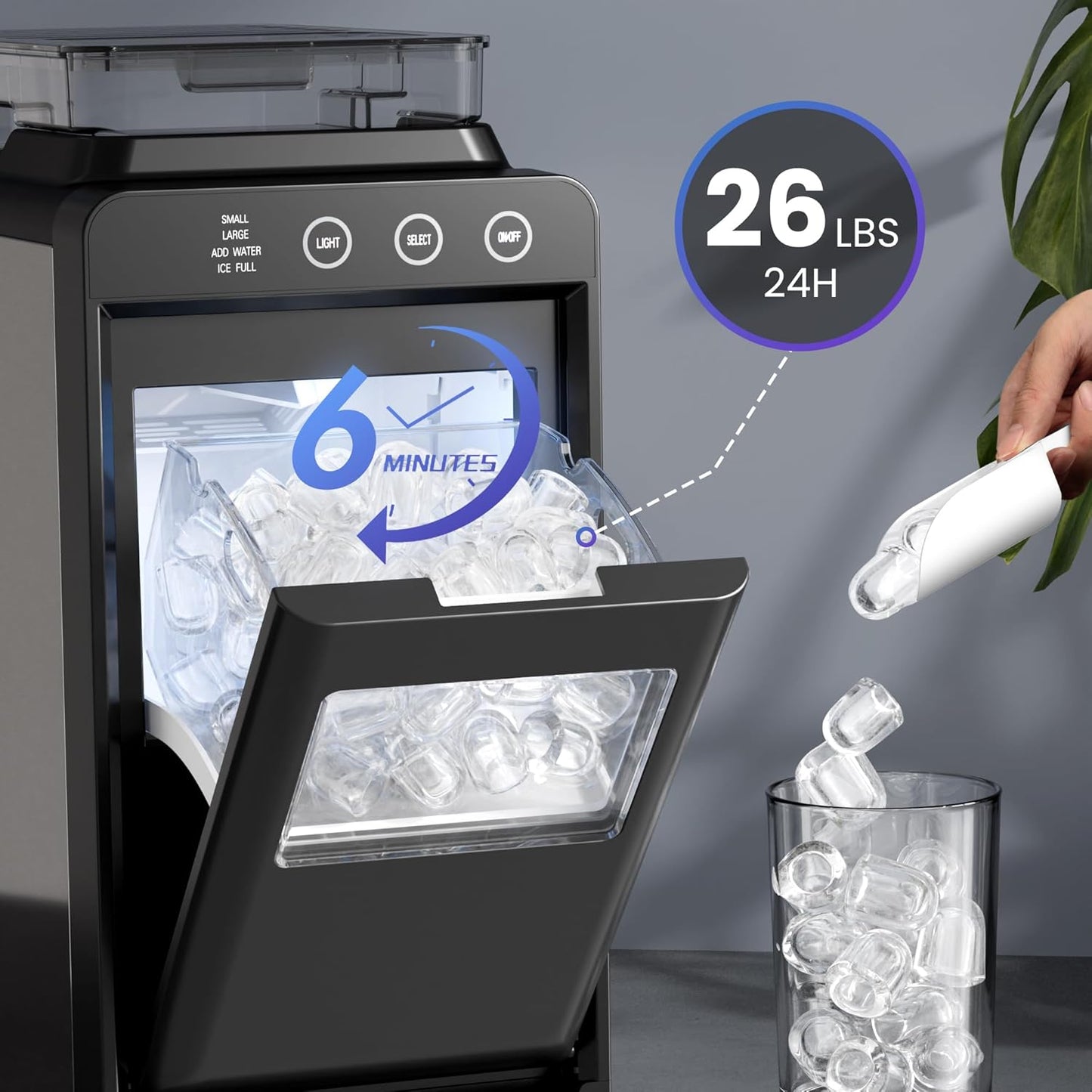 Kismile Ice Makers Countertop 58212RIM0