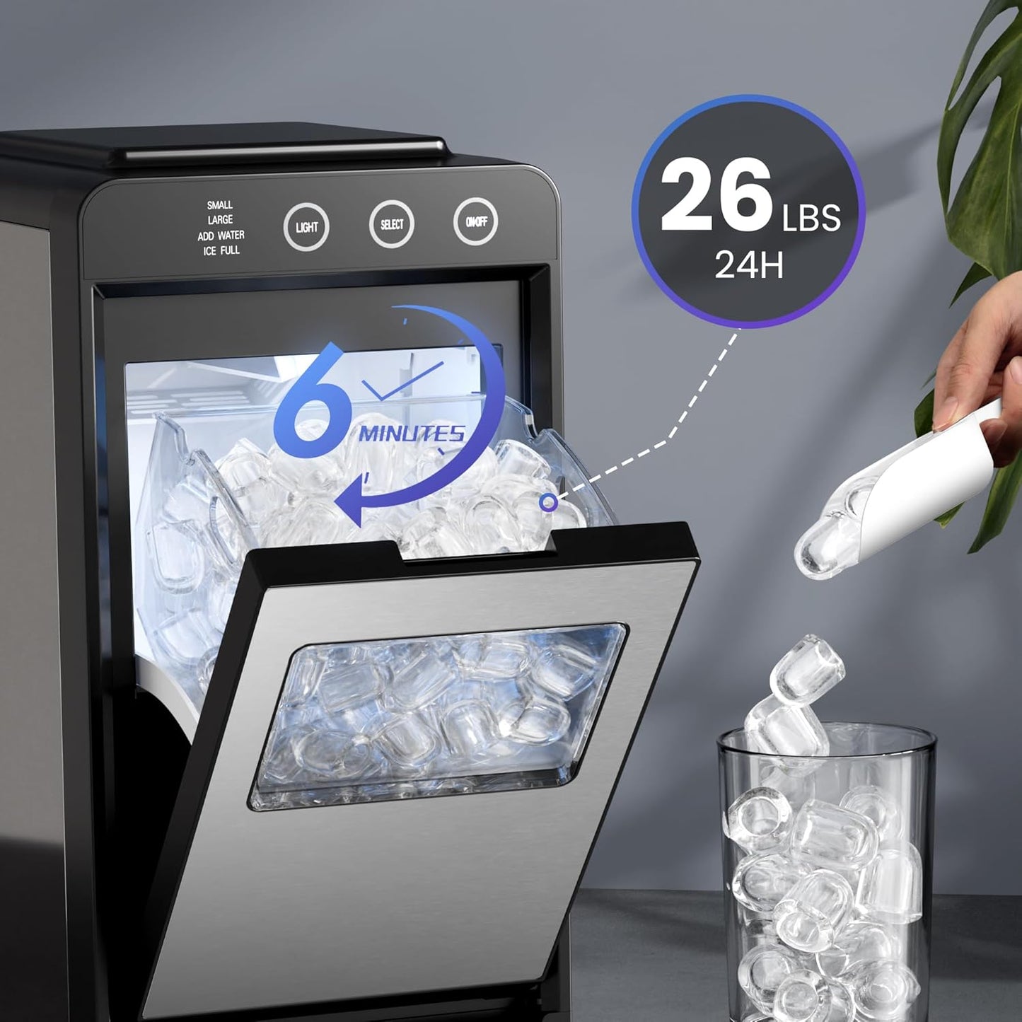 Kismile Ice Makers Countertop 58212RIM0