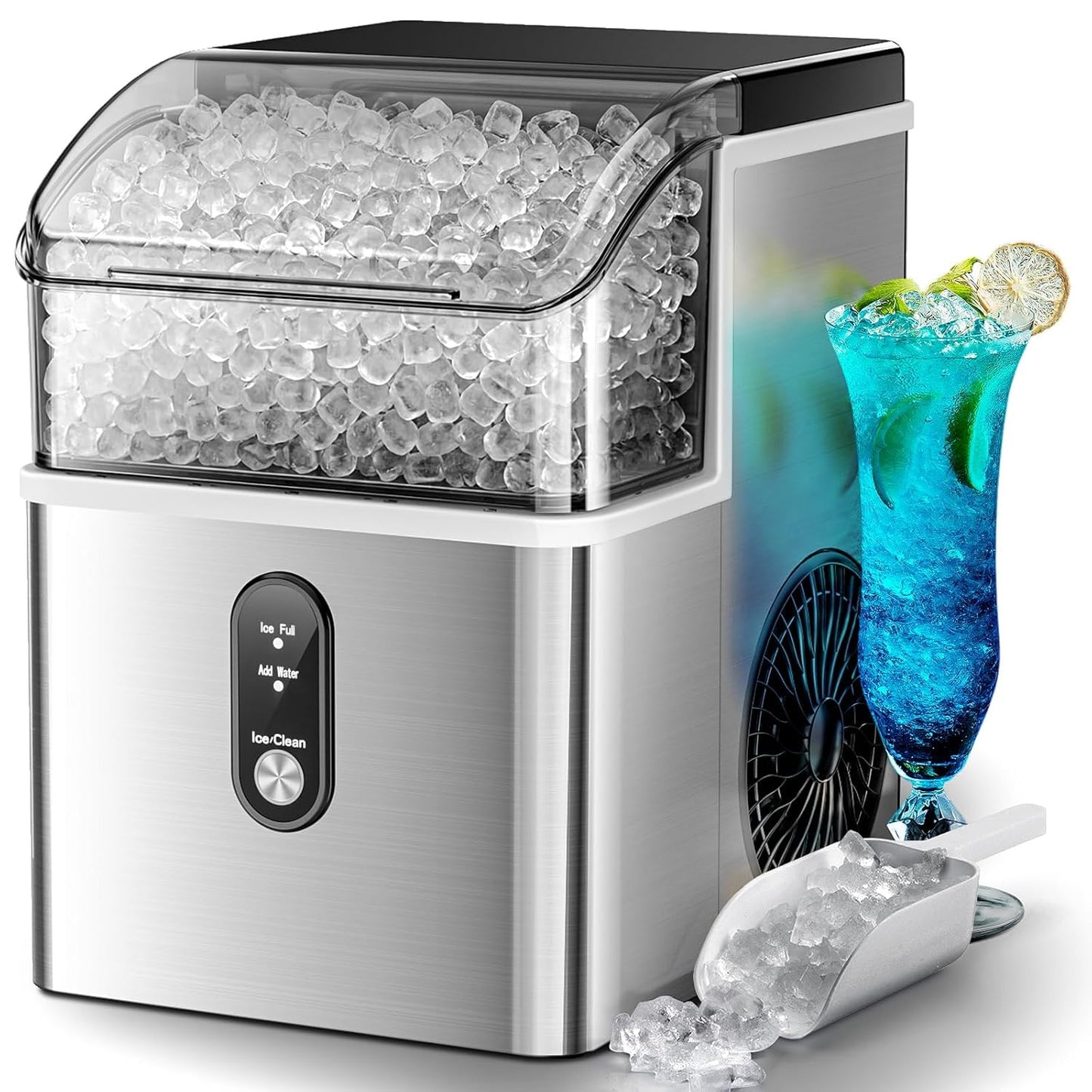 Kismile Nugget Ice Makers Countertop IM5815NB