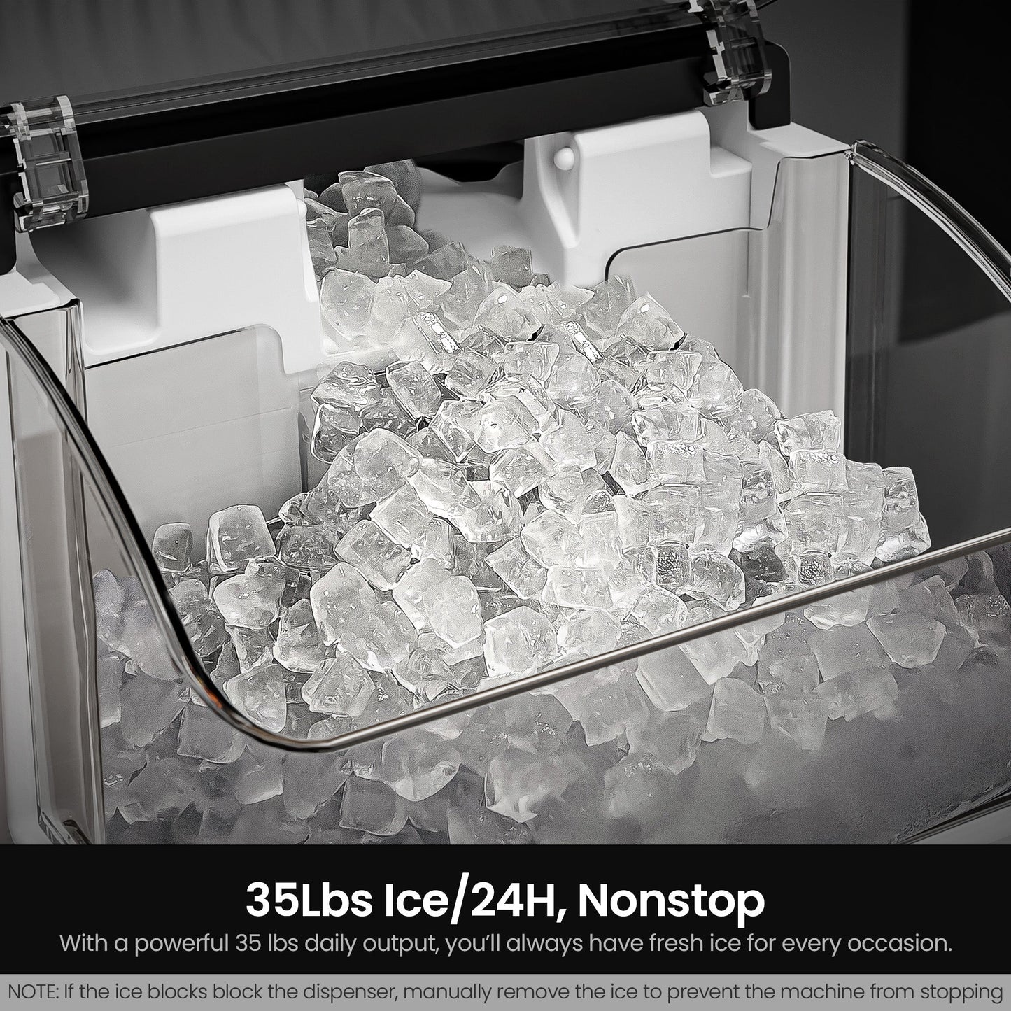 Kismile Nugget Ice Makers Countertop IM5815NB