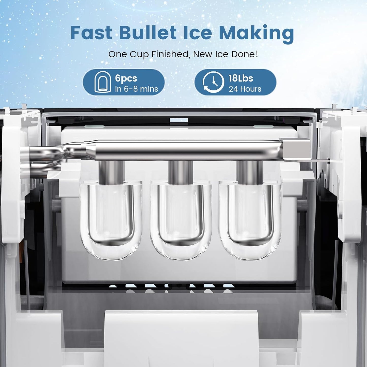 Kismile Portable Countertop Ice Maker 11015RIM0