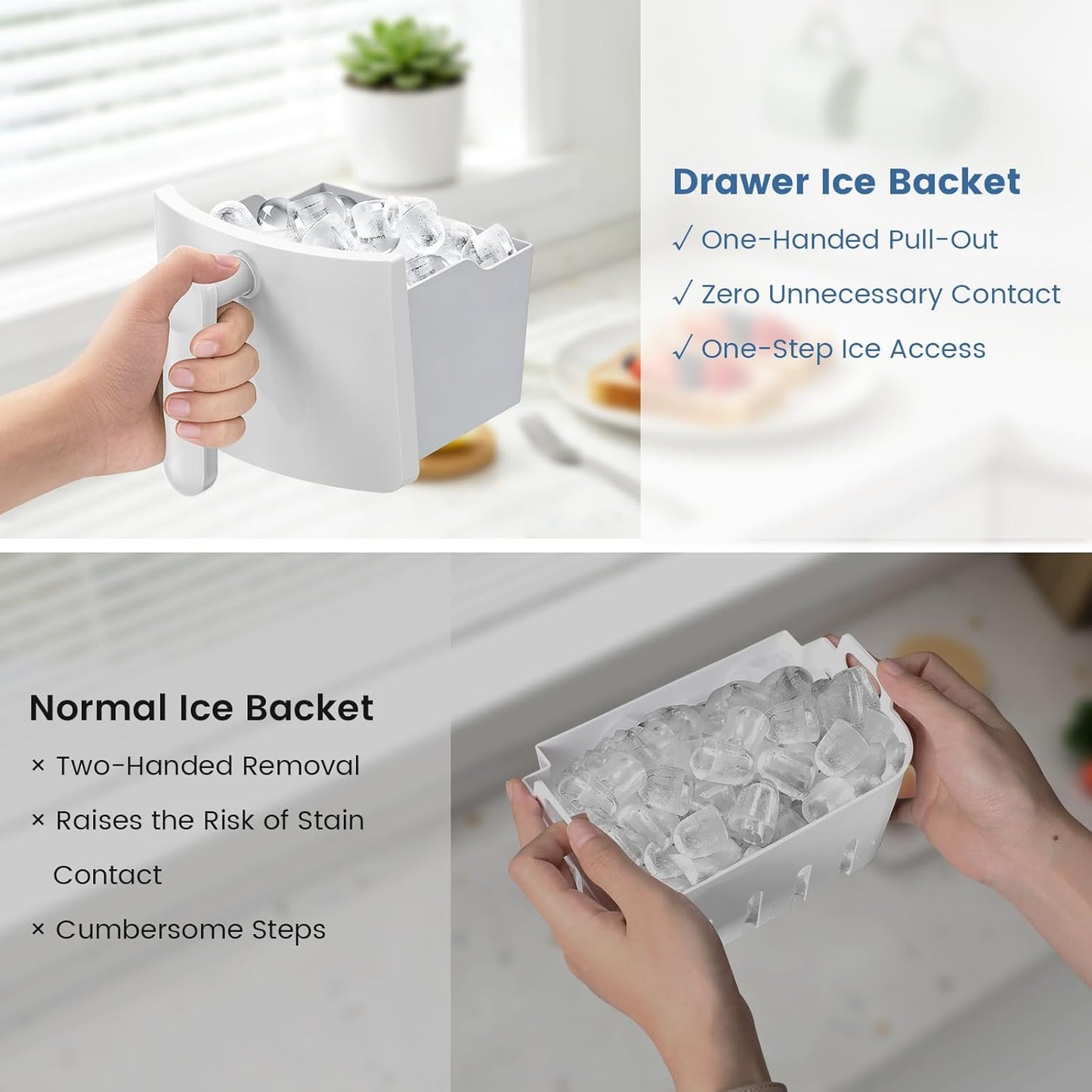 Kismile Portable Countertop Ice Maker 11015RIM0