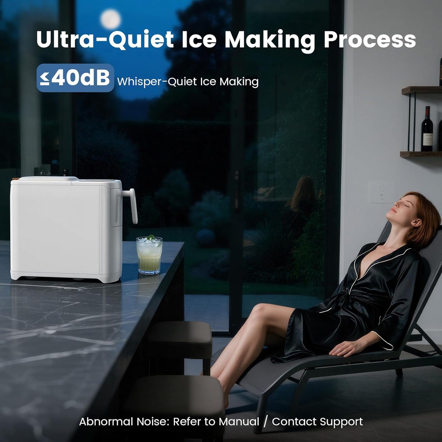Kismile Portable Countertop Ice Maker 11015RIM0