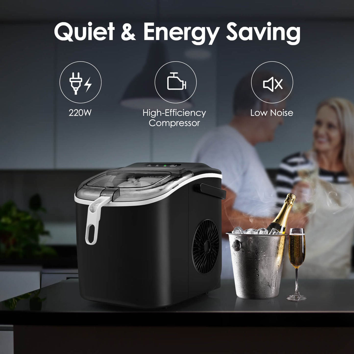 Portable Ice Maker with Handle Z5822H